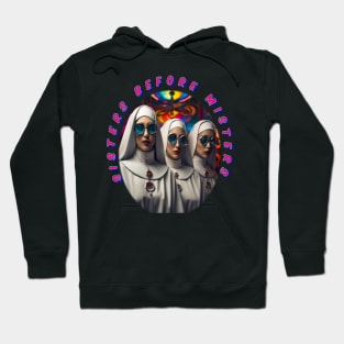 Sisters before misters, cool galentines girls,galantines, Hoodie